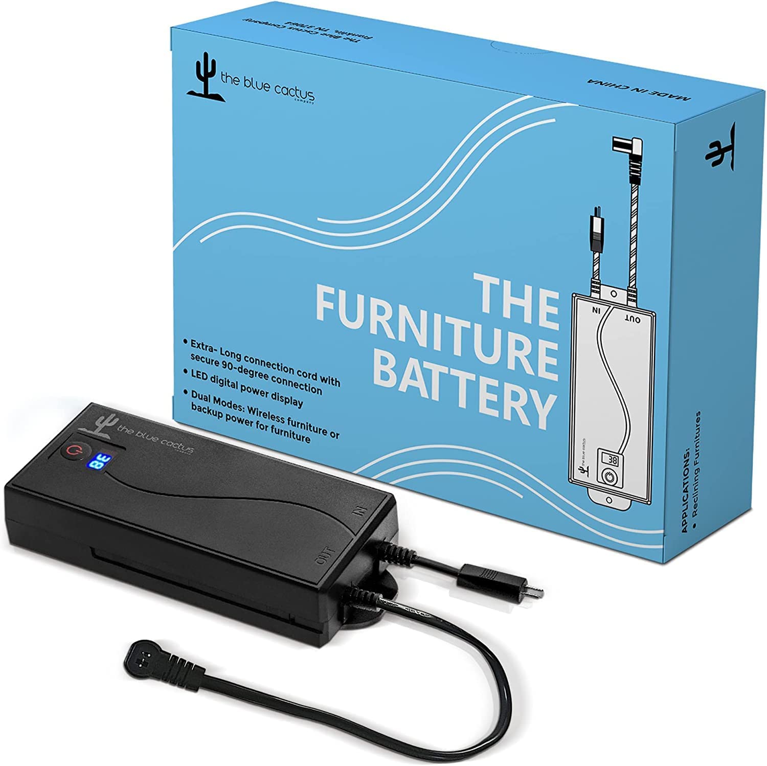 Universal Battery Pack for Reclining Furniture w/ LCD Display