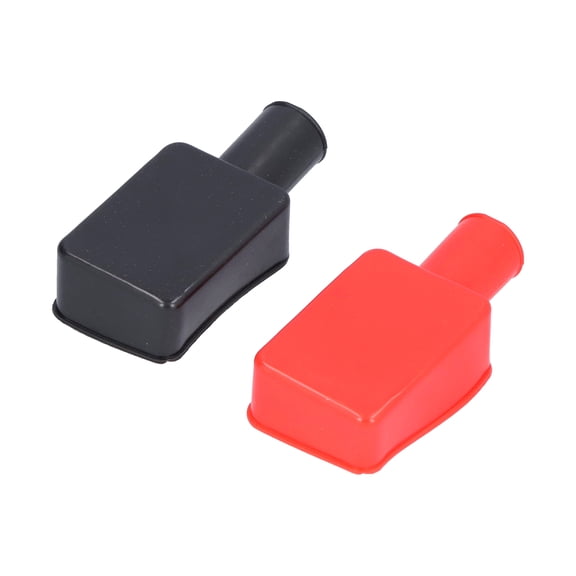 Universal Battery Terminal Protectors, Durable Rubber Covers For Positive Negative Posts, 2 Pack