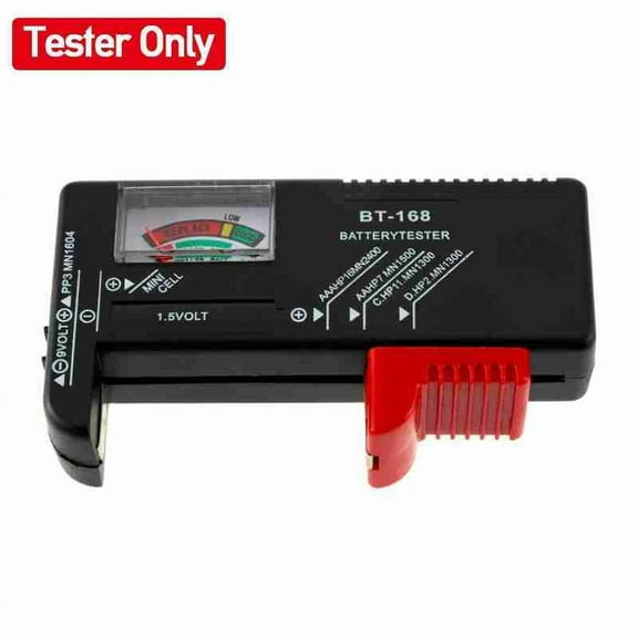 Universal Battery Tester Checker for AA AAA C D 9V 1.5V Button Cells - Portable Household Electrical Monitor Meter
