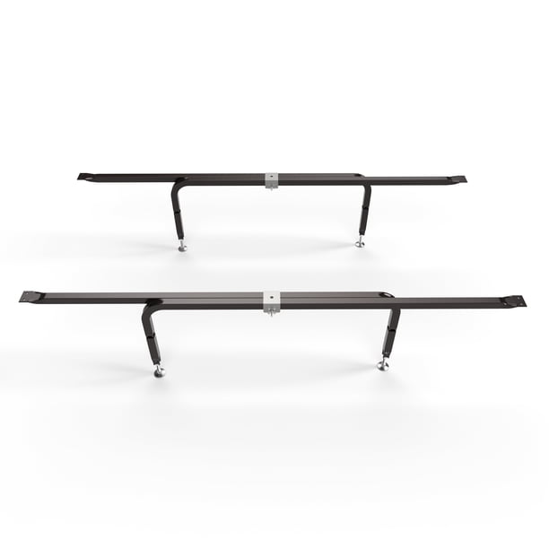 adjustable center support beam for king bed slats with steel bar and legs