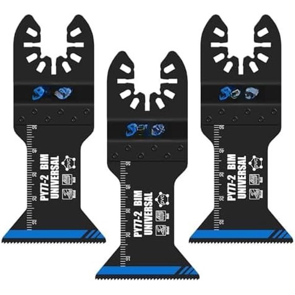 Universal Bi- Waved  Oscillating  ,Universal Quick Release Oscillating Multitool  Clean Cut for -Embedded ,Soft Metals and PVC(3-)