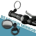 thumbnail image 1 of Universal Bicycle Rearview Mirror - 360° Adjustable for Electric Bikes & Scooters, Short Pole Design with Wide-Angle View, 1 of 7