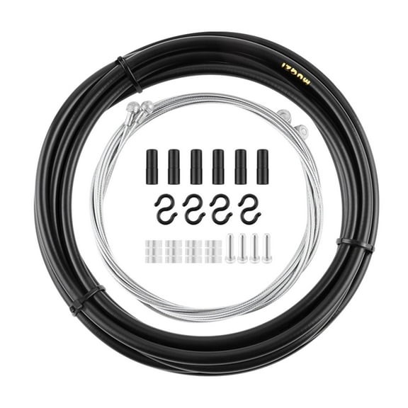 Universal Bike Cable Housing Set Brake Shifter Cable, O Rings, Cable, Cable and Cable Housing for Road Mountain Cycling 2.5m