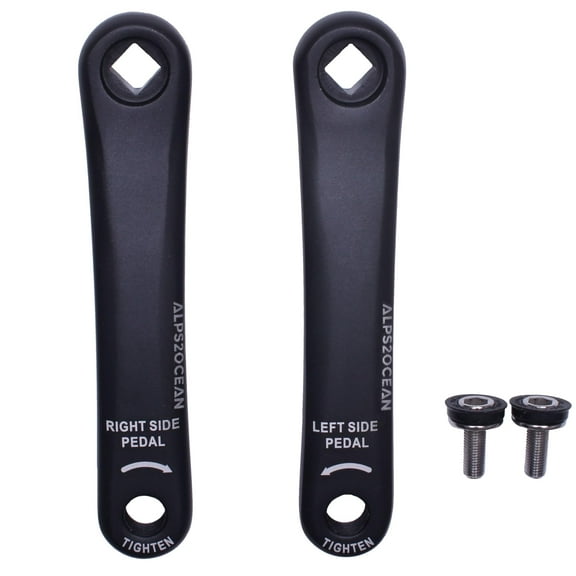 Universal Bike Crank Arms,89MM/102MM/114MM/127MM/140MM/152MM/160MM/165MM/170MM/175MM Available in Diamond Hole Bike Crank Arm for City Bike,Folding Bike,MTB,Ebike,Road Bike,Exercise Bike