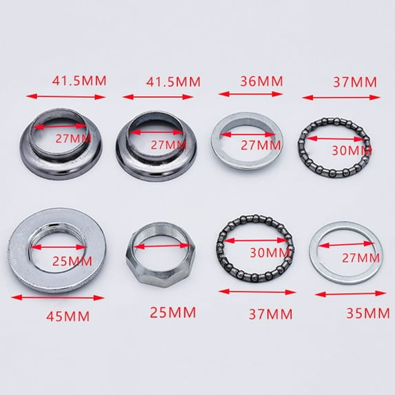 Universal Bike Headset Bearings Compatible with E Bikes MTBs and Road Bikes