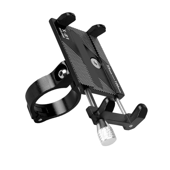 Universal Bike Phone Holder Aluminium Handlebar Motorcycle Scooter Cell Phone Mount Sturdy Bracket for Smartphone