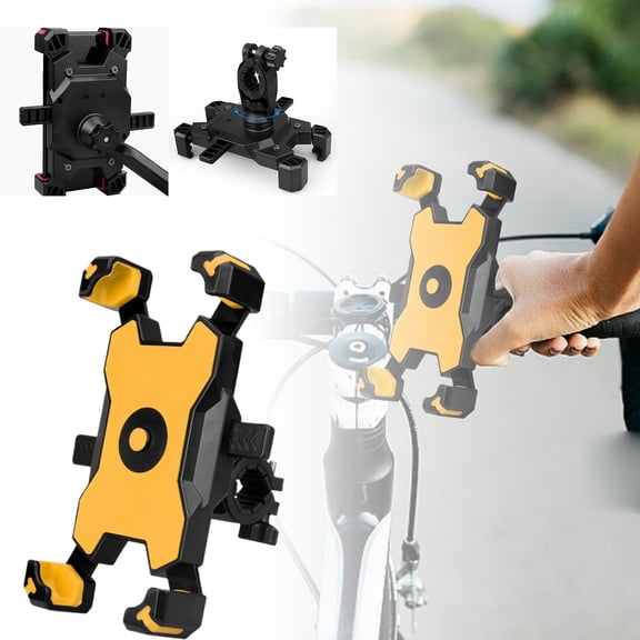 Universal Bike Phone Holder For Secure Cycling Adjustable And Easy To Install Smartphone Mount For Handlebar Compatible With 3.5 6.8 Inch Devices Sturdy And Design