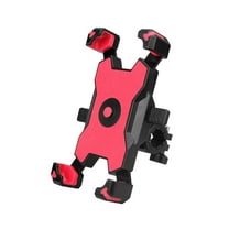 Universal Bike Phone Mount - 360° Rotatable Handlebar Holder for 3.5-6.8 Phones, One-Hand Operation, Shockproof PVC Motorcycle Phone Clip, Quick Release Bracket for Bikes/Scooters/Treadmills