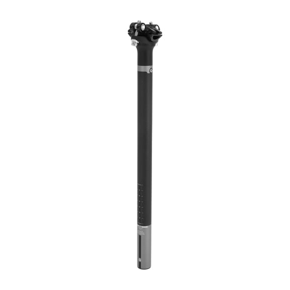 Universal Bike Seat Posts Bike Saddle Post Seat Tube 25.4x400mm Shock Absorbing Carbon Fiber Matte Black Gray 1 Pc