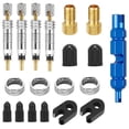 thumbnail image 1 of Universal Bike Valve Core Tool Kit - Presta to Schrader Adapter with Valve Cores, Caps, and Removal Tool for MTB, Road, and Electric Bikes (15-Piece Set), 1 of 3