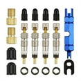 thumbnail image 1 of Universal Bike Valve Core Tool Kit - Presta to Schrader Adapter with Valve Cores, Caps, and Removal Tool for MTB, Road, and Electric Bikes (15-Piece Set), 1 of 5