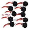 thumbnail image 1 of Universal Black 12 Volt 2 Pin Round On/Off Mini Rocker Switch Harness  (20/pack), 1 of 3