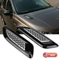 thumbnail image 1 of Universal Black Car Hood Air Flow Intake Vent Scoop Bonnet Vent Cover Decorate, 1 of 4