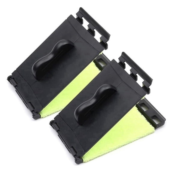 Universal | Black Guitar String Cleaning Brush - Fretboard Wiping Tool, suitable for acoustic/electric guitars and basses, two-piece maintenance accessory set.