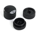 thumbnail image 1 of Universal Black Knob Set 2pcs, 1 of 1