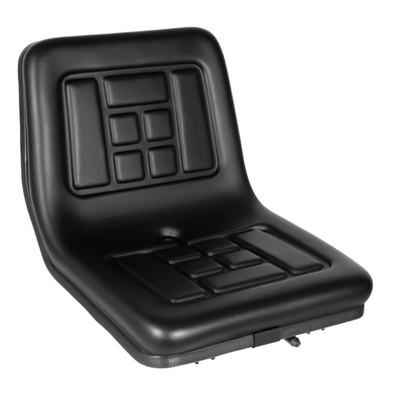 Universal Black Lawn Mower Tractor Seat, Adjustable Tractor Seat, PU Waterproof Slidable Tractor Seat Sliding Rails Seat