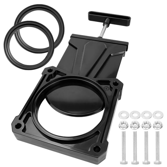 Universal Black Water Tank Valves Replacement Part High Performances Motorhome Sewer Gate Valves Quick Fixing for Easy Installation