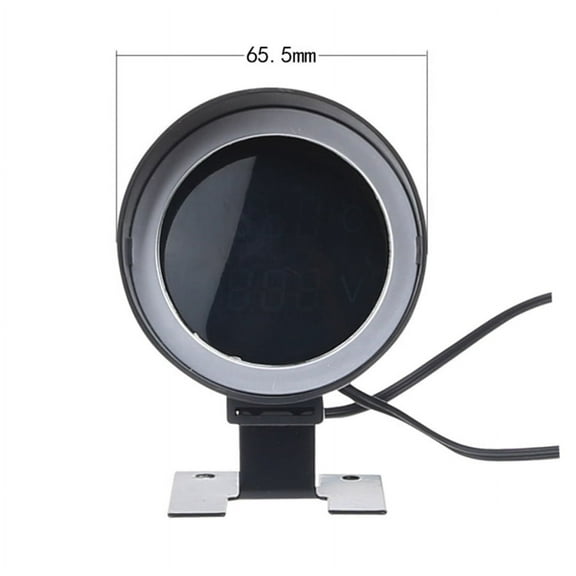Universal Blue LED Digital Auto Car Water Temp Temperature Meter Voltmeter Gauge