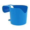 thumbnail image 1 of Universal Blue Plastic Bedside Water Bottle Holder with Secure Grip for Hospital and Home Use, Easy to Clean, 1 of 6