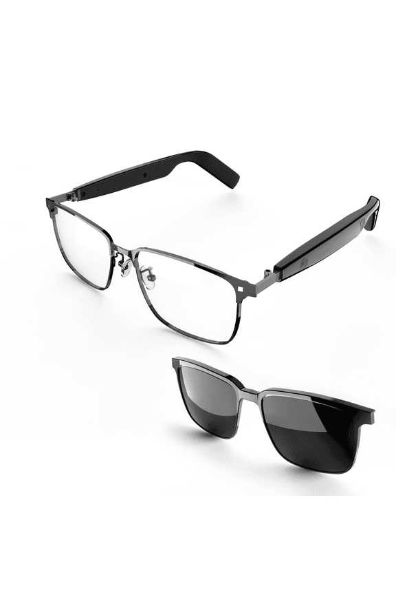 Universal Bluetooth Audio Smart Glasses, Blue Light Glasses for Women Men , Remote Shooting, Open Ear Sound Mic & Speakers Voice Assistant