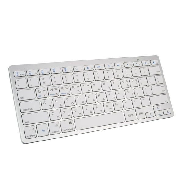 Universal Bluetooth Keyboard - Ultra Slim, Hebrew/Korean Layout, 9.7 Inch, for iOS/Android/Windows, 270g