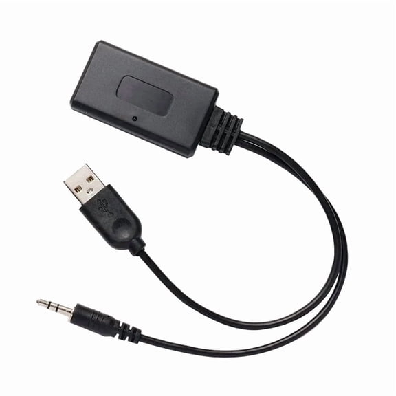 Universal Bluetooth Radio Cable Adapter Universal Aux Bluetooth Music Audio Receiver Car Charger Adapter,1 x Bluetooth Adapter,Black