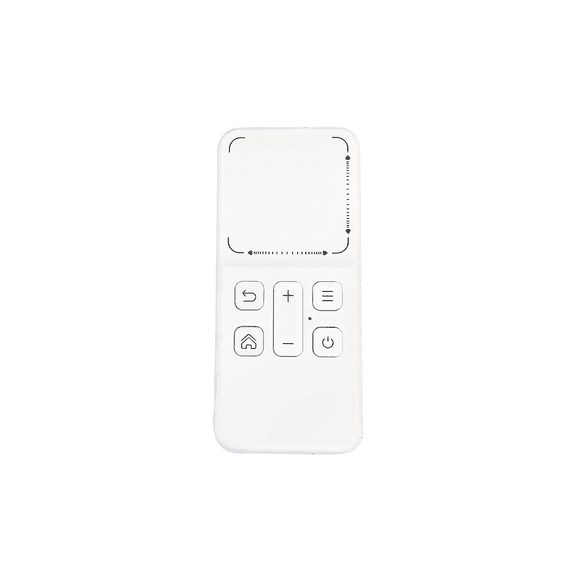 Universal Bluetooth Remote Control with On-Screen Pointer, Touchpad for Android iOS Phone, Tablet, Computer, Smart TV（White）