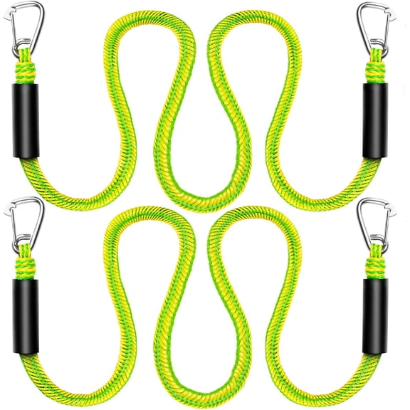 Universal Boat Bungee Dock Lines, Anchor Bungee Lines, Marine Anchor Rope, Personal Watercraft Anchor Line, PWC and Jet Ski Accessories