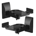 thumbnail image 1 of Universal Bookshelf Speaker Wall Mount Brackets with Side Clamp, Adjustable Swivel Tilt for Home & Studio Large Surround Sound Speaker, Support up to 66 lbs, 2 Pack, 1 of 9