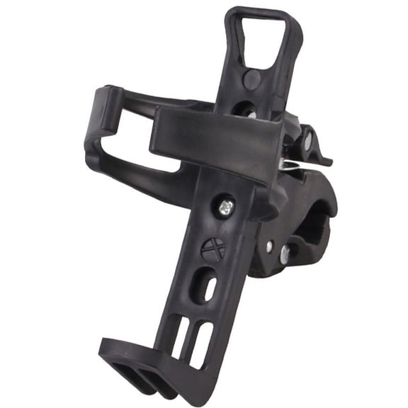 Universal Bottle Holder Rack for Cycling Accessories – Adjustable Water Cup Cage Compatible with Stroller and MTB Rides, 14.5X8X8cm, Black