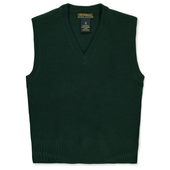 Universal Boys' Knitted Vest - hunter green, 14 - 16 (Big Boys)