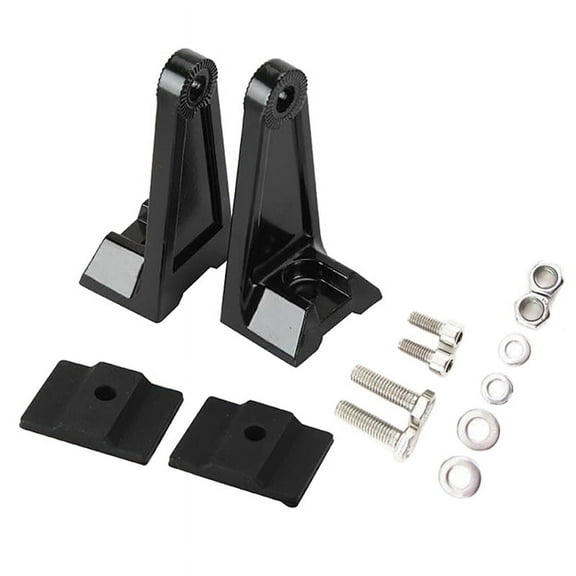 Universal Brackets Mounting LED Base Brackets for LED Light Bar Side Mount Bracket,2 * Mounting Brackets 8 * Screw nut 1 * Wrench,black