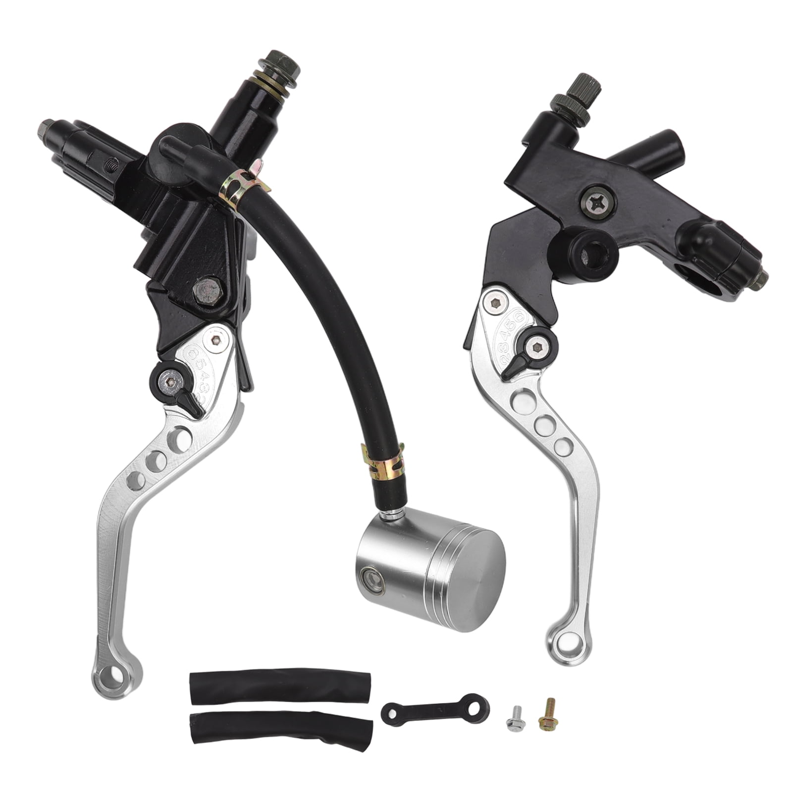 Universal Brake Clutch Pump Lever - Aluminum Alloy Motorcycle Accessory Replacement for Suzuki Silver