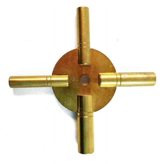 Universal Brass Antique Grandfather Winding Clock Key (Odd) (5189)