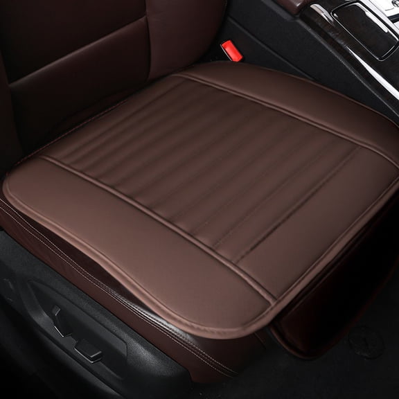 Universal Breathable Leather Car Seat Covers, Faux Leather Pad Cushion with Non-Slip Design, Comfortable and Durable for Most Car Models, Easy to Install