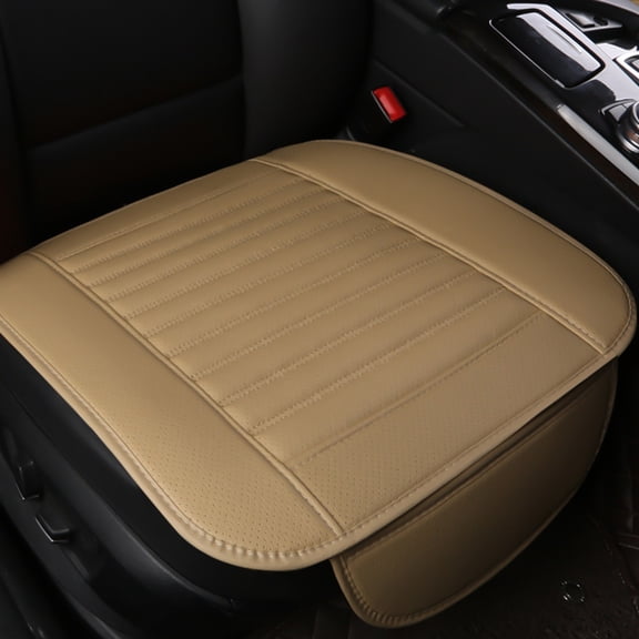 Universal Breathable Leather Car Seat Covers, Faux Leather Pad Cushion with Non-Slip Design, Comfortable and Durable for Most Car Models, Easy to Install