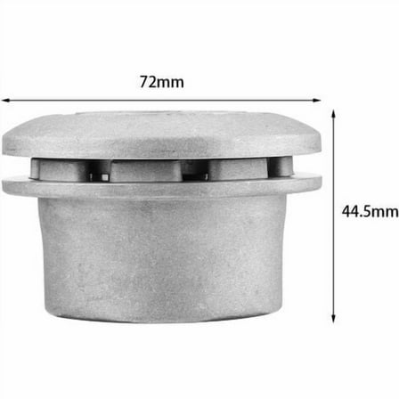 Universal Brush Cutter Head, Aluminum Trimmer Head with Line Brush Cutter Accessory with 4 Lines for Lawn Mower, 72 x 44.5 mm