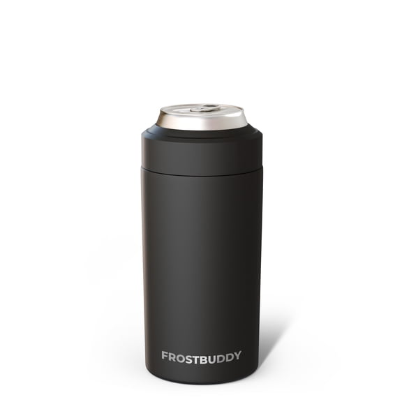Frost Buddy Universal Can Cooler - Fits all - Stainless Steel Can Cooler for 12 oz & 16 oz Regular or Slim Cans & Bottles - Stainless Steel