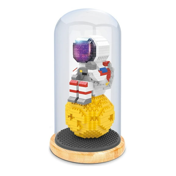 Universal Building Block Astronaut Model Building Toys Gift Miniature Blocks Mini Block Set DIY Block Toys Lunar Astronaut (with Light),Style G