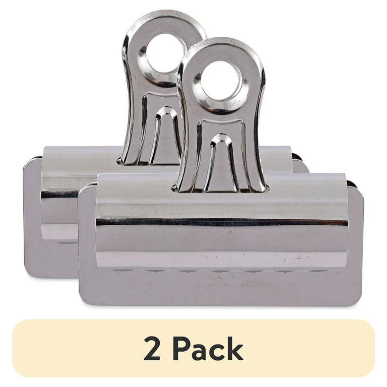 Bulldog Clips, Jumbo, Nickel, 12/Pack Bulldog Clips, Jumbo, Nickel, 12/Pack