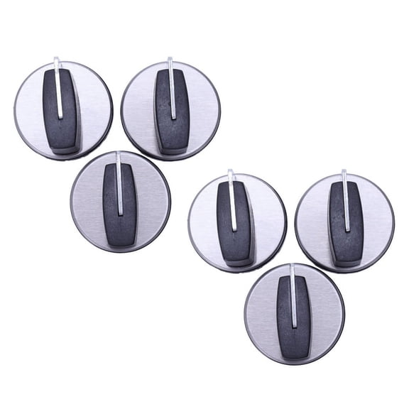 Universal Burner Parts Knobs Oven Switch Control Switch Gas Stove 6 Pcs
