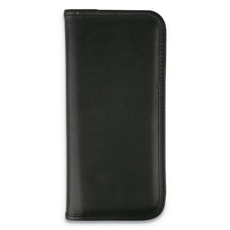 Business Card Holder, Holds 160 3.5 x 2 Cards, 4.75 x 10.13, Vinyl, Black Business Card Holder, Holds 160 3.5 x 2 Cards, 4.75 x 10.13, Vinyl, Black