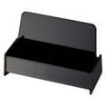 thumbnail image 1 of Universal Business Card Holder, Holds 50 2 x 3.5 Cards, 3.75 x 1.81 x 1.38, Plastic, Black, 1 of 2