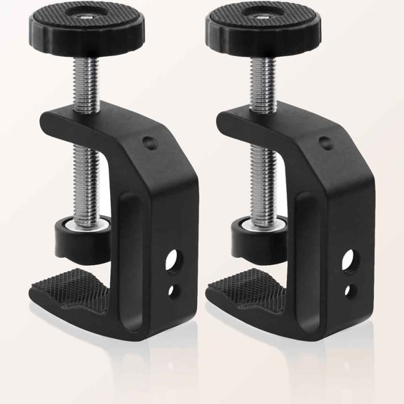 Universal C-Clamp With Thread Hole For Desktop Mount Holder Monitor Flash Desks Carts Benches Worktables