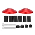 thumbnail image 1 of Universal CNC Aluminum Alloy Motorcycle Handlebar Handle Bar End Caps Accessories Pair Red 3.94 in / 10 cm, 1 of 9