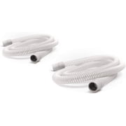 Universal CPAP Tube by Snugell 8 ft 2-Pack - Medical Grade Flexible Polymer CPAP Hose - Compatible with All Major CPAP Machines and Most CPAP BiPap, and BiLevel Device Brands