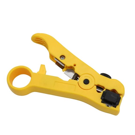 Universal Cable Jacket Stripper - Adjustable Stripping Blade,Universal Cable Wire Stripper Cutter Stripping Tool Yellow