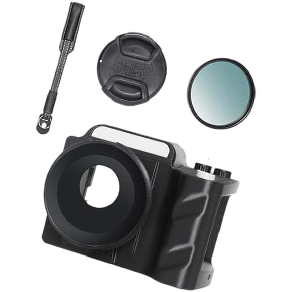 Universal Camera Frame Handle Fast Snap Mechanism With Adjustable Wrist Strap