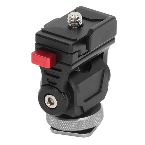 Universal Camera Monitor Holder Mount 360 Degree Rotation 180 Degree Tilt Field Mount with Cold Shoe 1/4 Inch Screw 5.91 inches / 15 cm