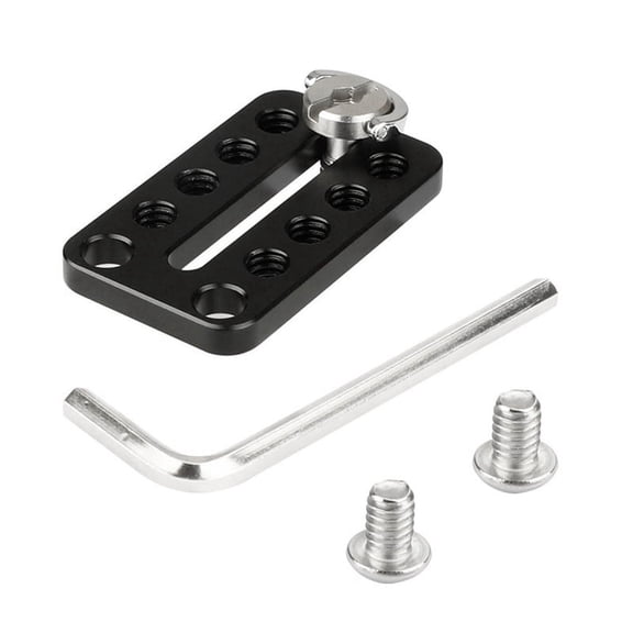 Universal Camera Top Easy Plate Track Blocks, Dovetails and Short Rods for DSLR Camera Monitor Mounts